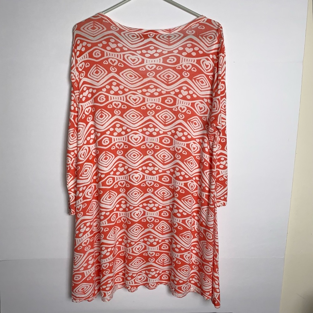 Lulu B Womans Blouse Woman's Shirt Sz Small Ladies Tunic Top w/two front Pockets - Picture 2 of 9